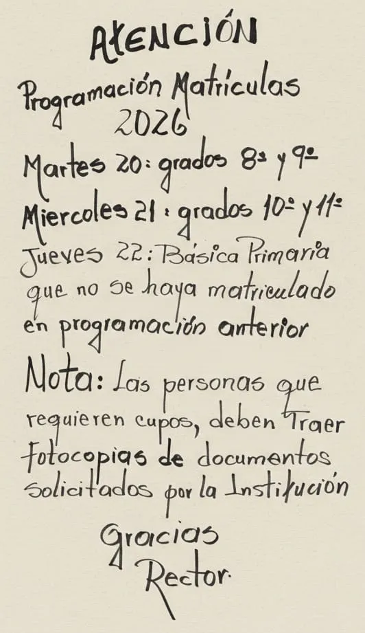 CARTEL 1: PROGRAMACIÓN GENERAL